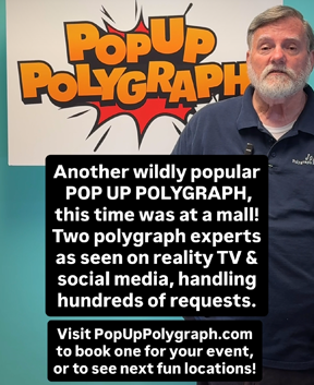 polygraph party with Pop Up Polygraph